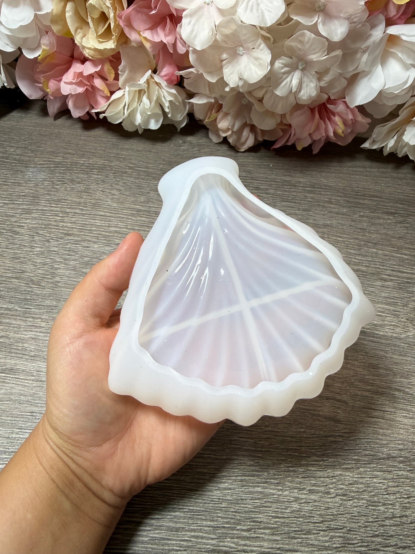 Kleine Muschelschale Silikonform – neu & unbenutzt