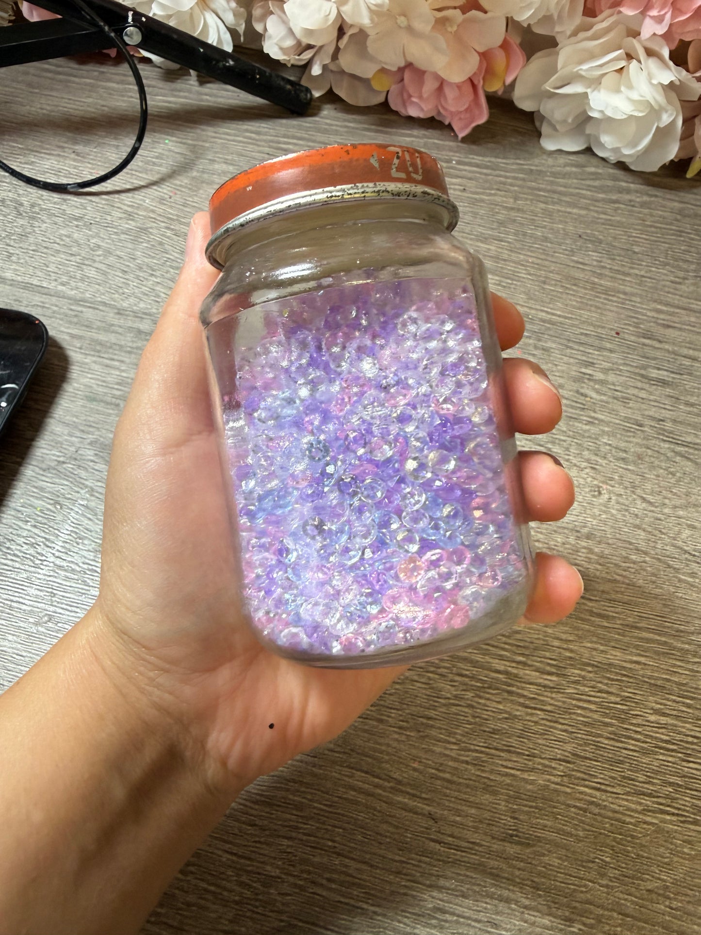 Fake Kristalle / Acrylkristalle in Lila-Pastell – für Resin & DIY