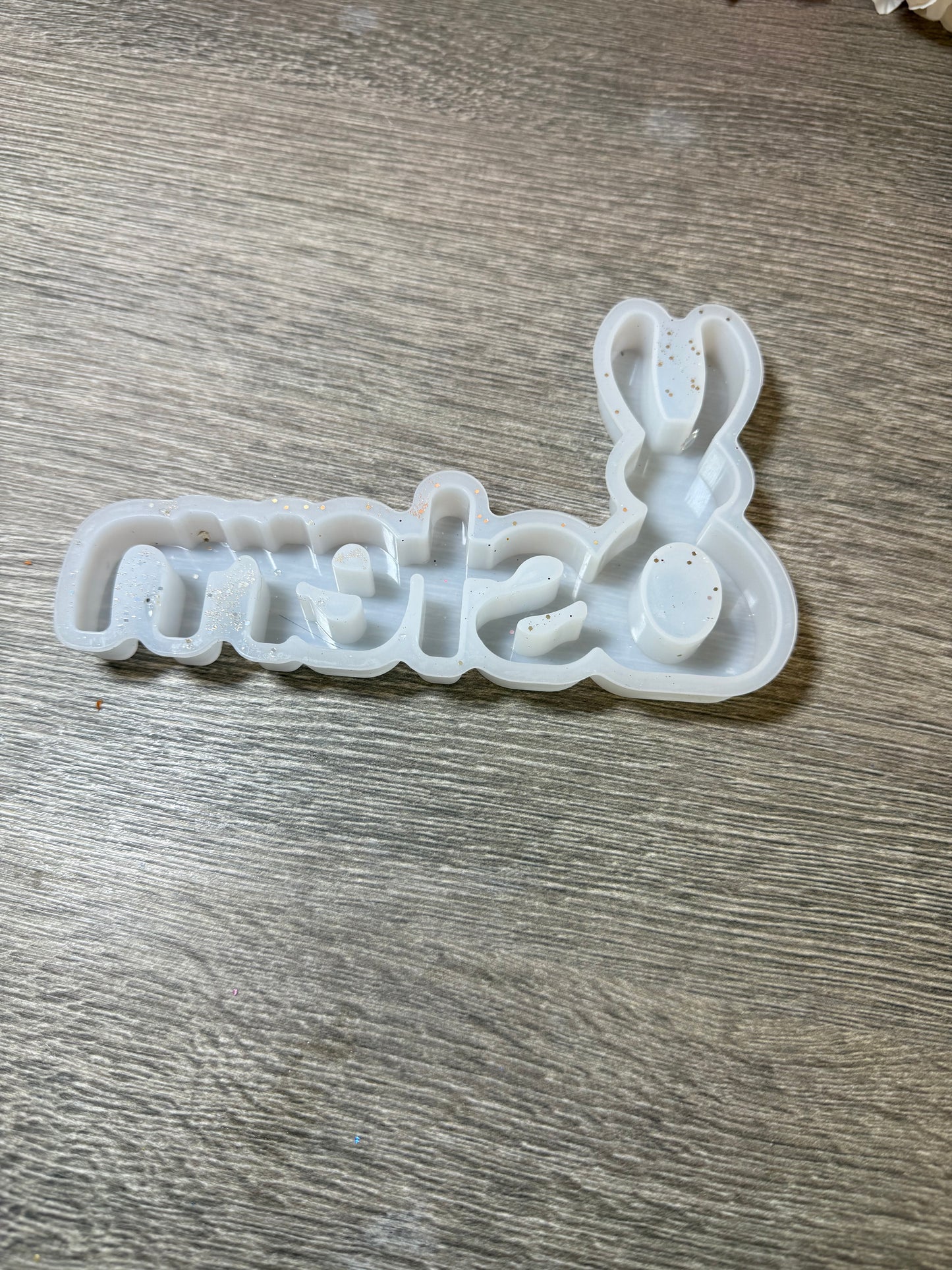 Silikonform „Ostern“ mit Hase – guter Zustand – Resin