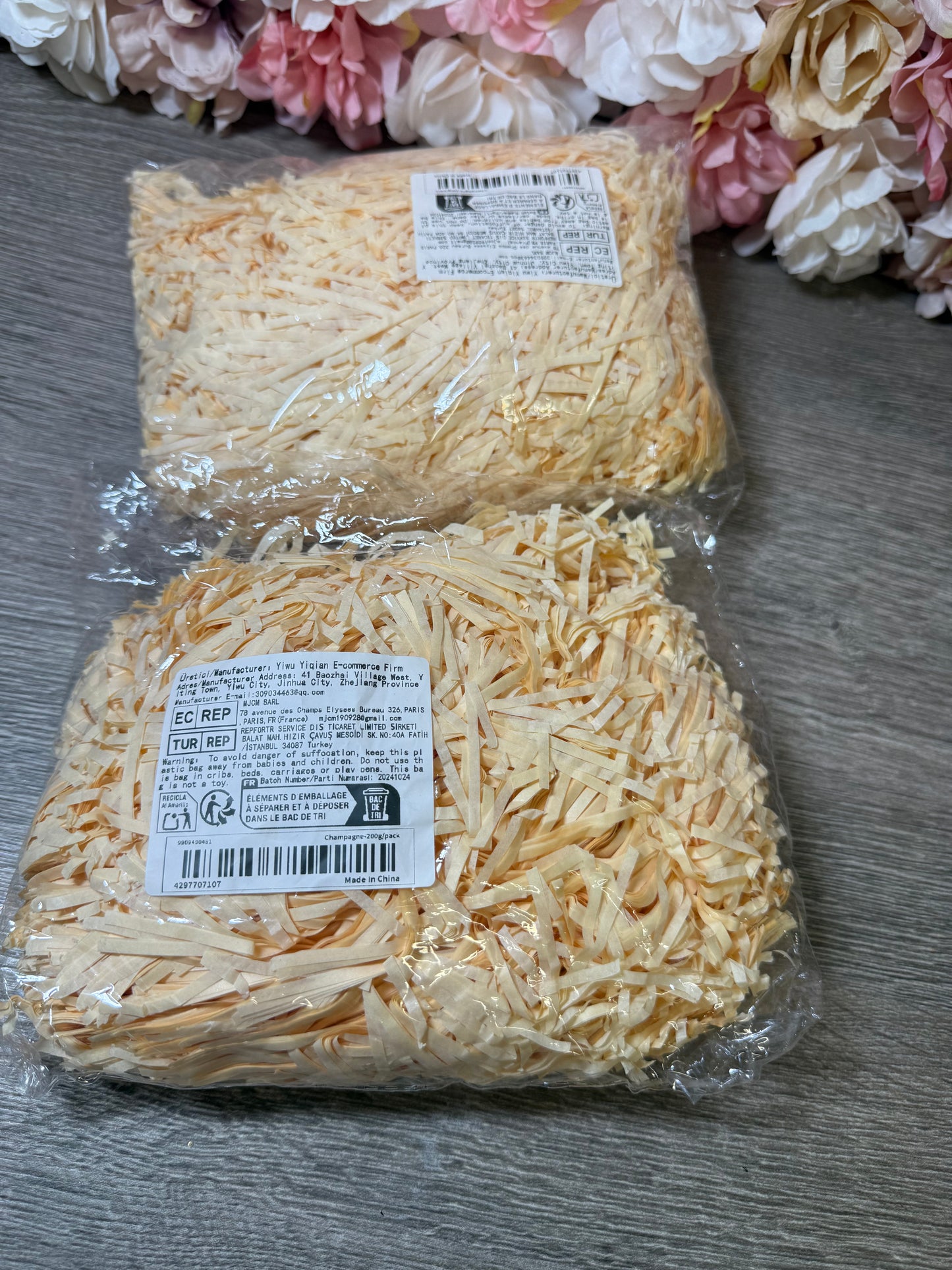 Papierfüllmaterial / Papierwolle Creme – 200 g - Stückpreis