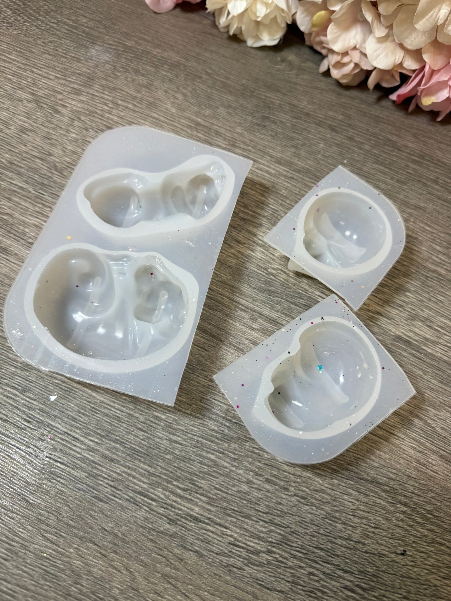 Silikonformen Set – liegende Hunde & Katzen | 4 Formen