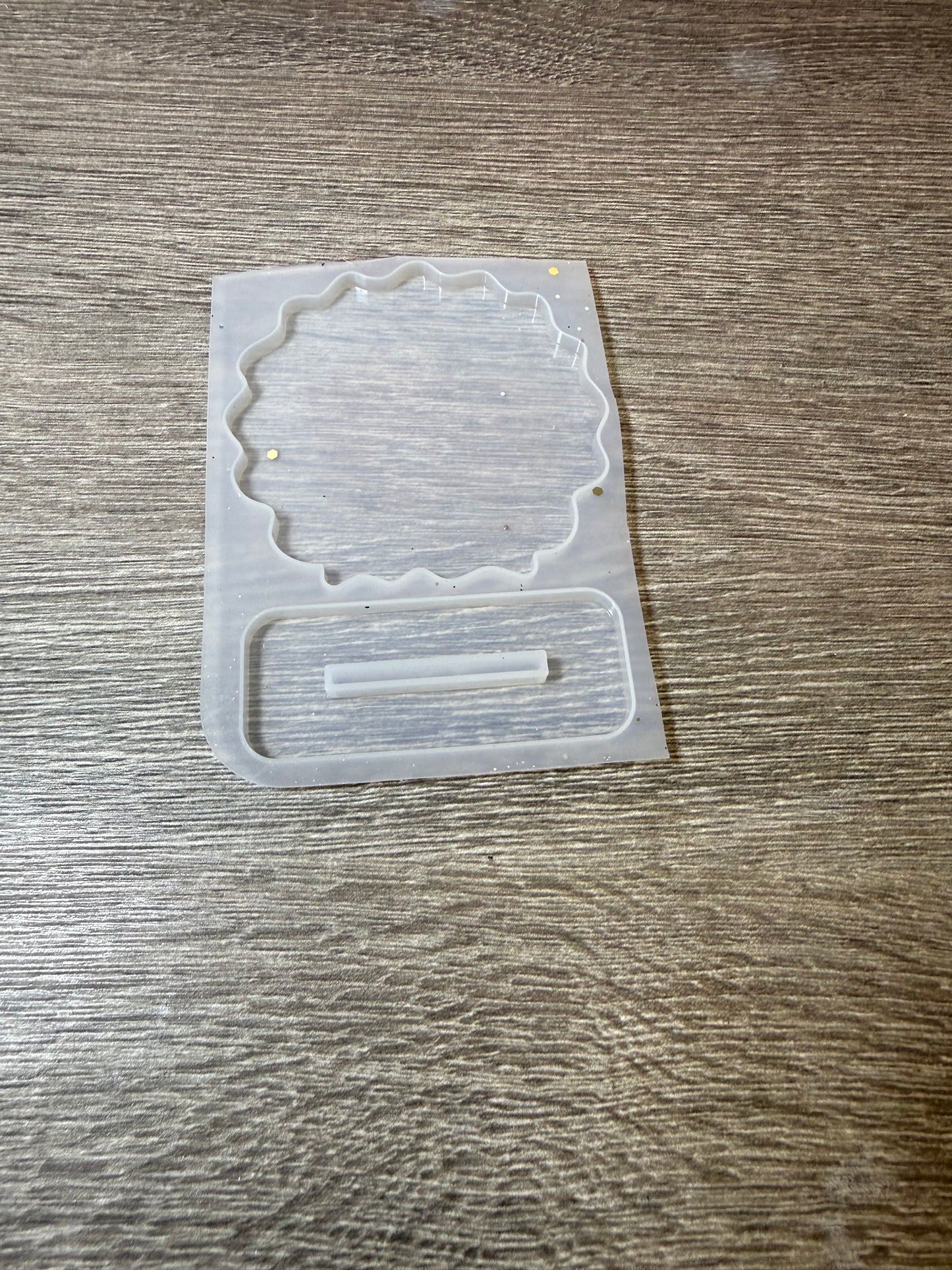 Kleiner Erinnerungsaufsteller Silikonform mit Standfuß neu