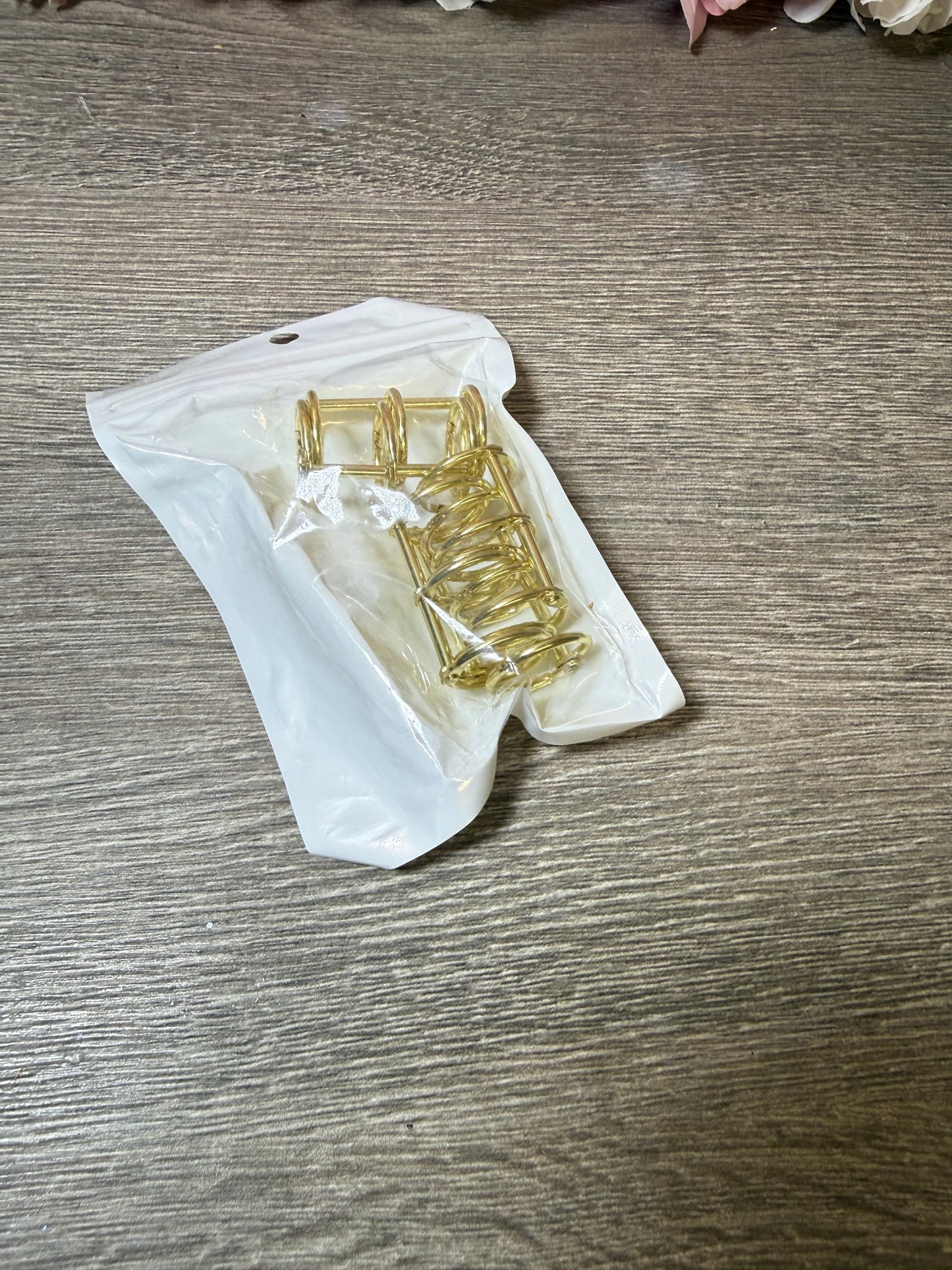 Goldene Buchbinderinge Binderinge Loose Leaf Ringe Set