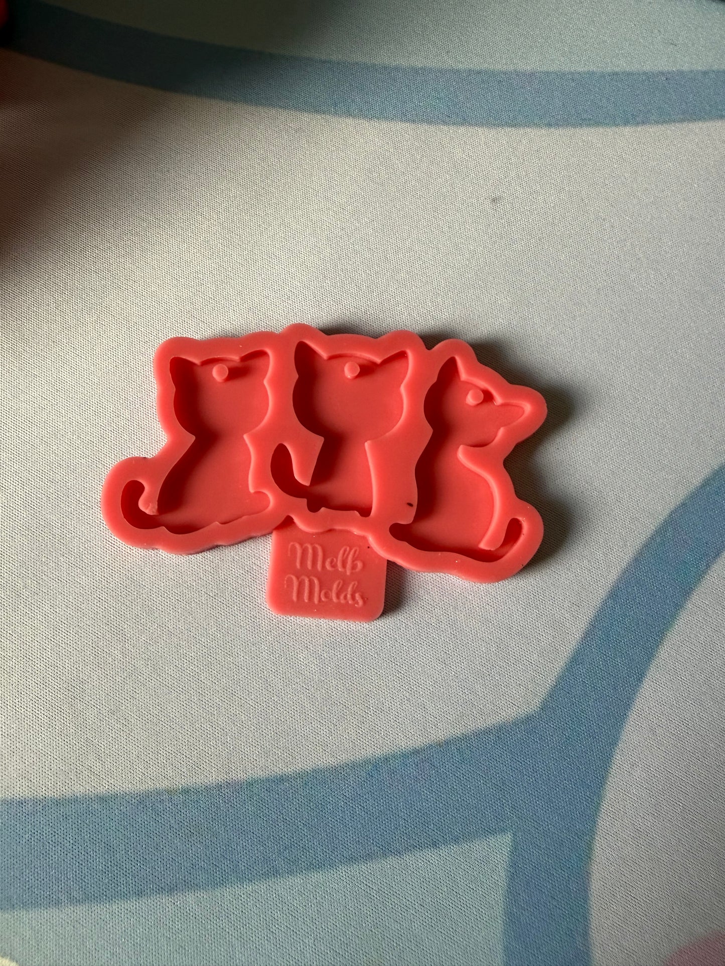 Melb Molds Katzen Schlüsselanhänger Silikonform – guter Zustand