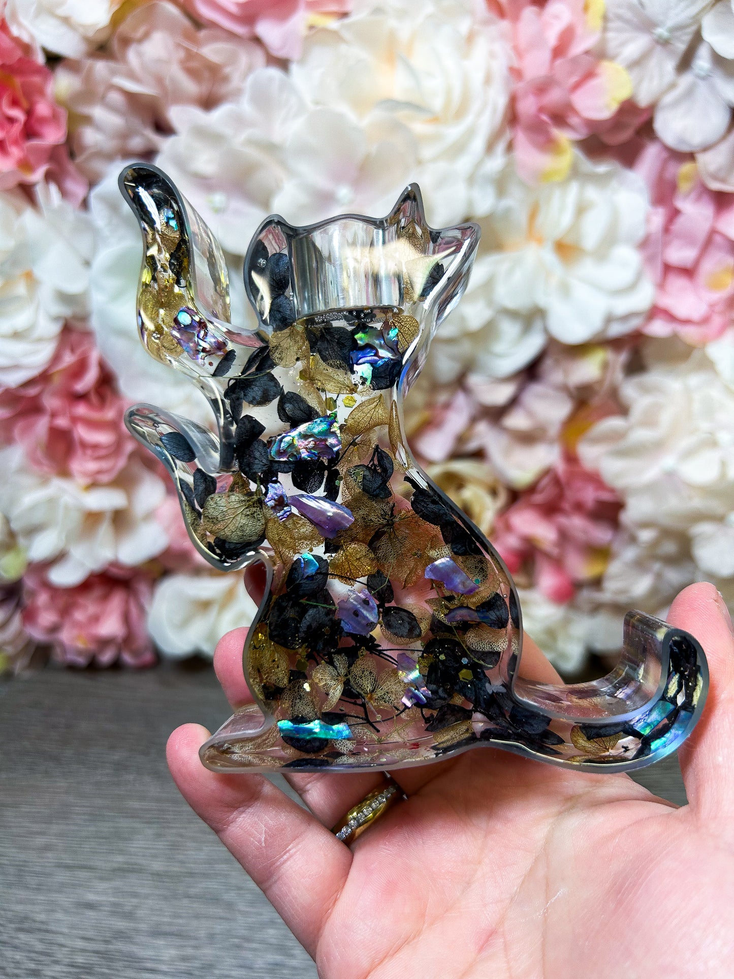 Stabkerzenhalter "Katze" in verschiedenen Designs