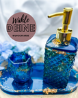 3-teiliges Seifenspender Set aus Resin
