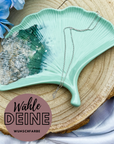 Handgefertigtes Tablett "Ginko" in in deiner Wunschfarbe