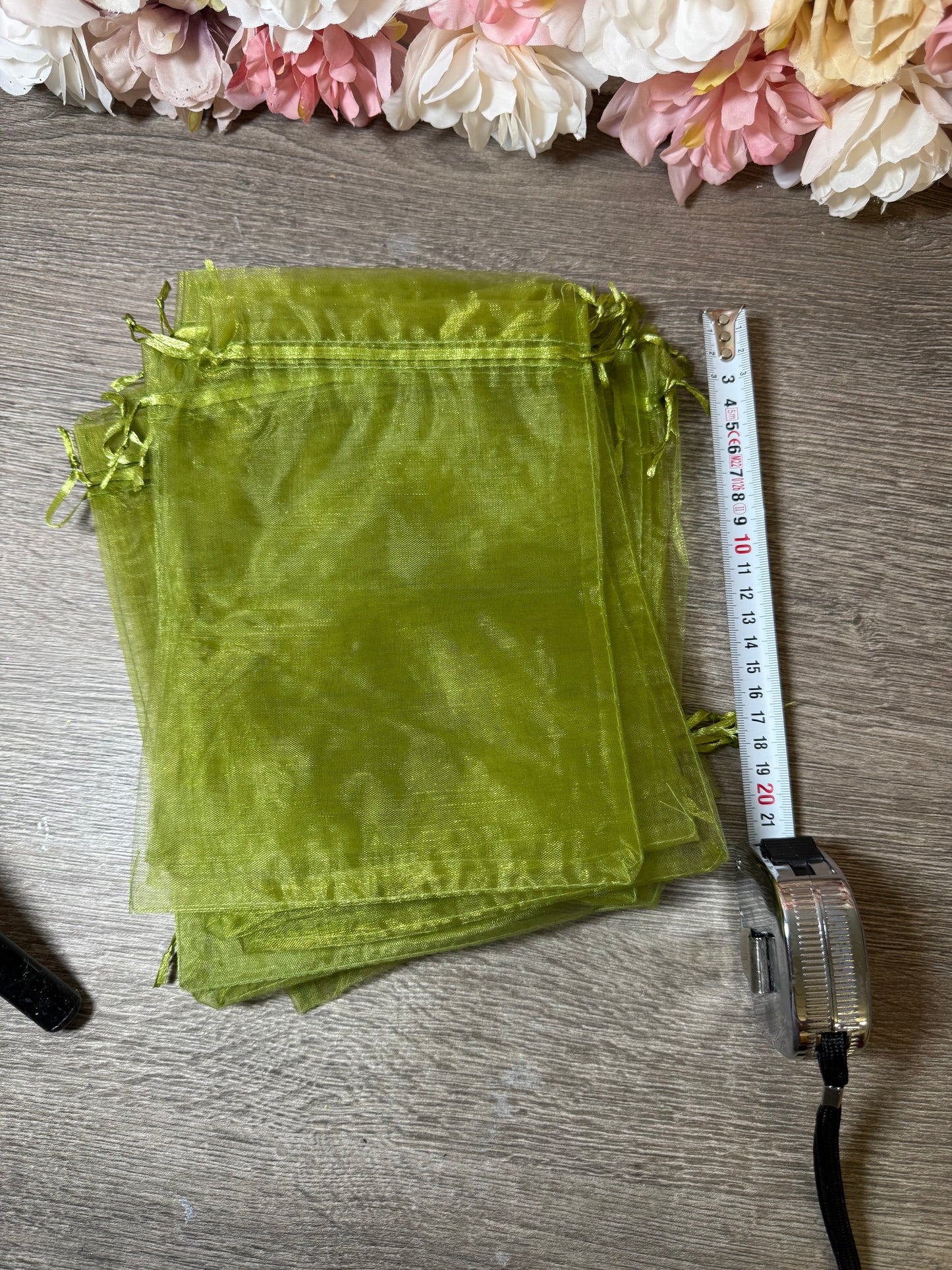 Großer Organzabeutel Grün – ca. 15 × 20 cm - Stückpreis