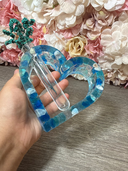 Reagenzglasvase Ozean mit Muscheln