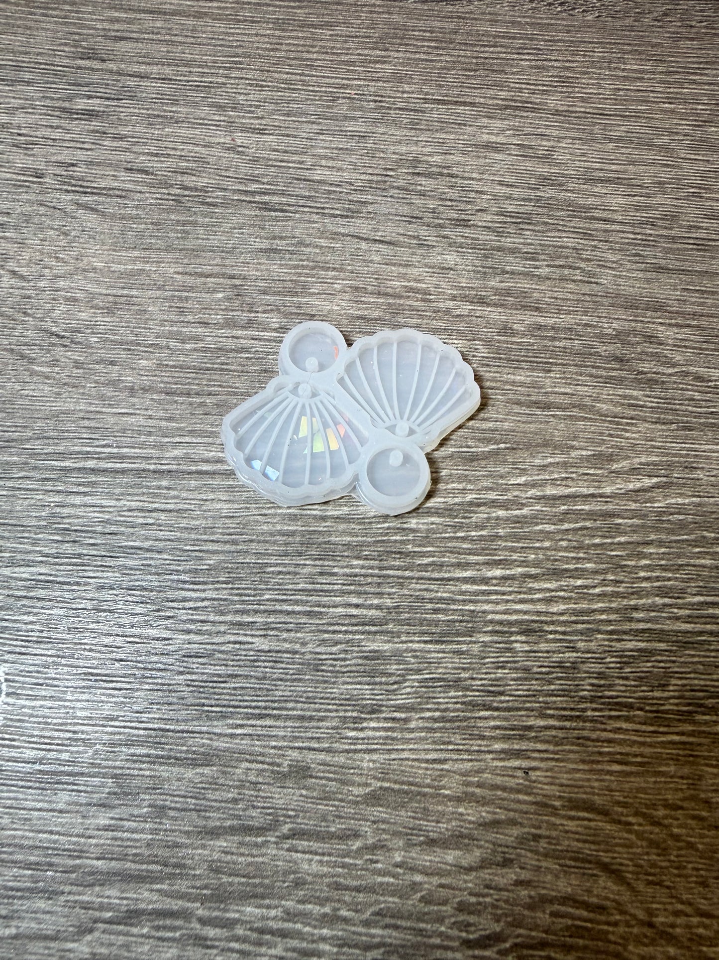 Muschel Silikonform mit Holo Effekt neuwertig