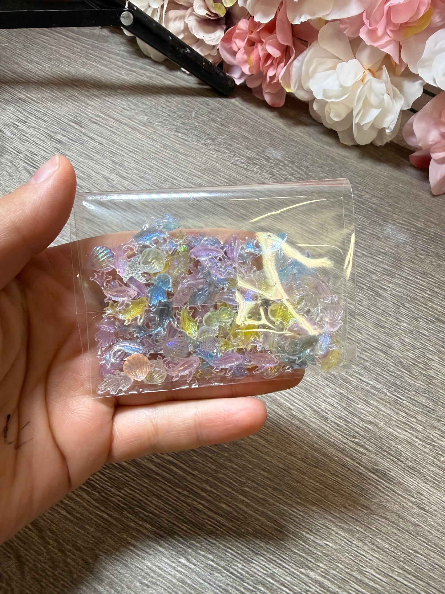 Ozean Mix – Mini Meerestiere & Muscheln – Resin Einleger – neu