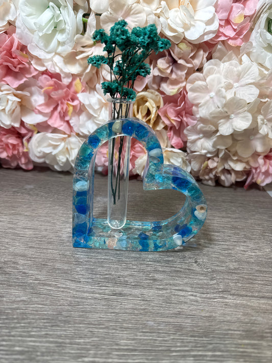Reagenzglasvase Ozean mit Muscheln
