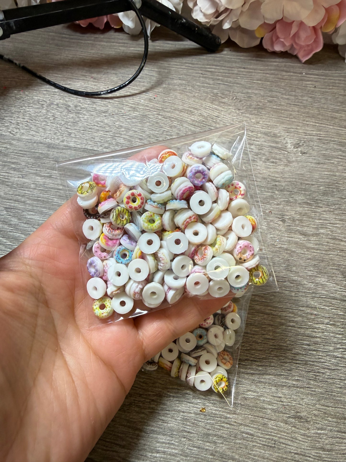 Mini Donut Cabochons Mix – ca. 20–25 g