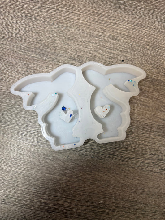 Silikonform Hasenpaar mit Herzen – gebraucht