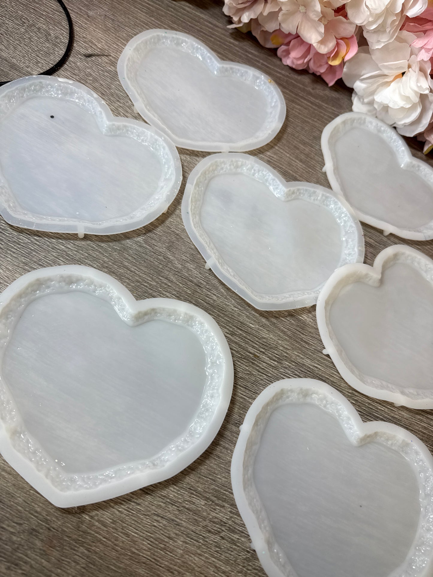 Herz Untersetzer Silikonform – sehr guter Zustand (0–1x benutzt) – Stückpreis