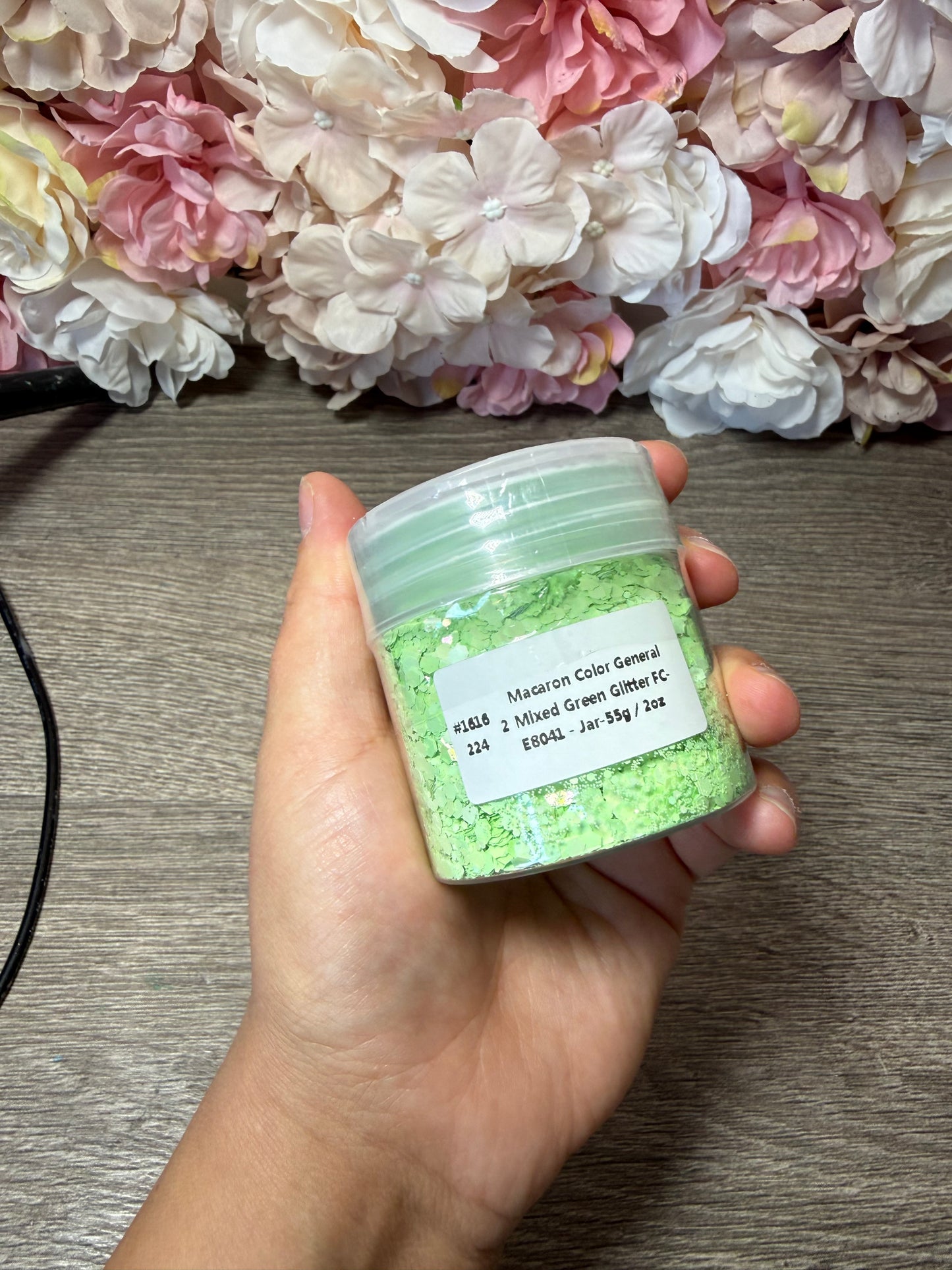 Lrisy Macaron Green Glitter 55 g – neu & OVP