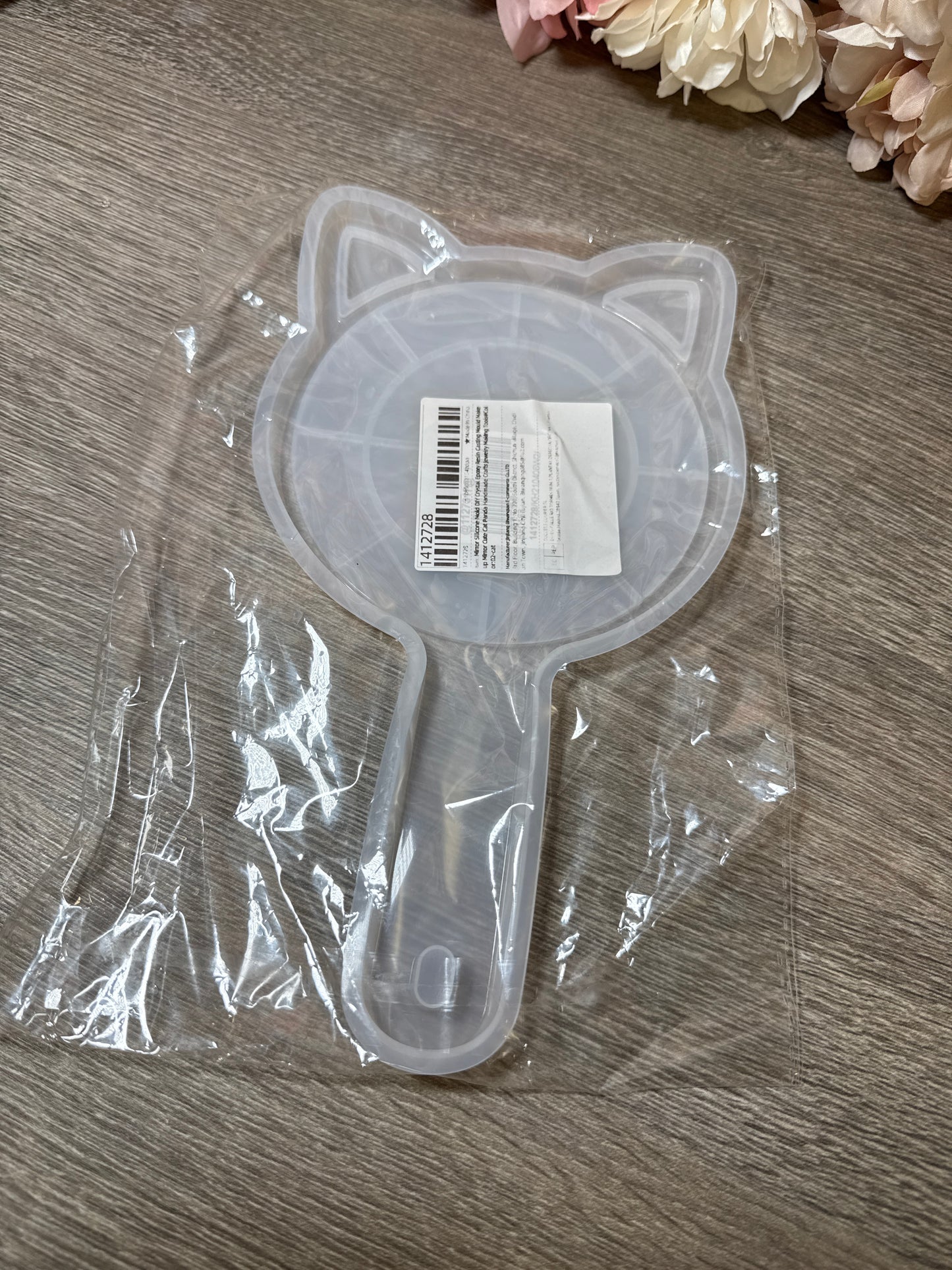 Silikonform Katzenspiegel, verpackt