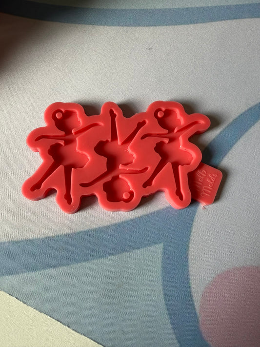 Melb Molds Ballerina Schlüsselanhänger Silikonform – sehr guter Zustand