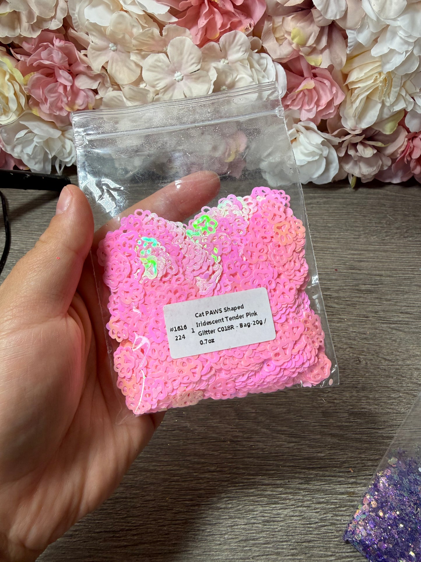 Pfoten Glitter Iridescent Tender Pink – neu & OVP