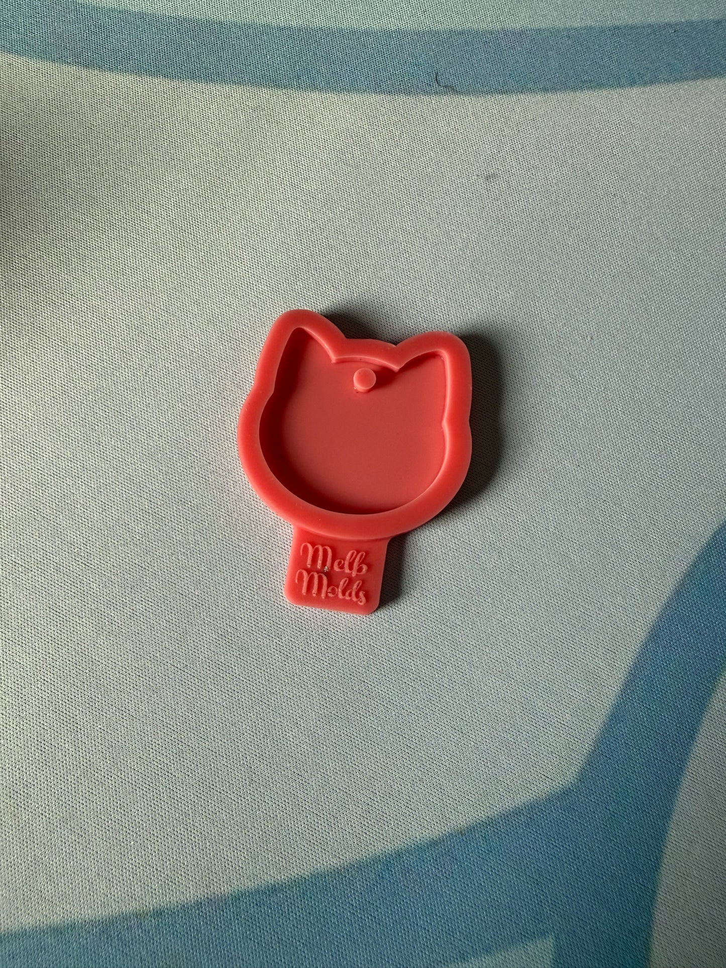 Melb Molds Katzenkopf Schlüsselanhänger Silikonform – gebraucht guter Zustand