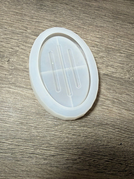 Ovale Seifenschale Silikonform – sehr guter Zustand (0–1× benutzt)