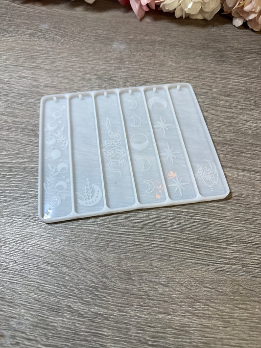 Silikonform Lesezeichen mit Muster, gebraucht