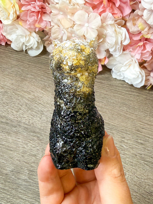 Alpaka Figur aus Epoxidharz – handgefertigte Deko Figur Einzelstück