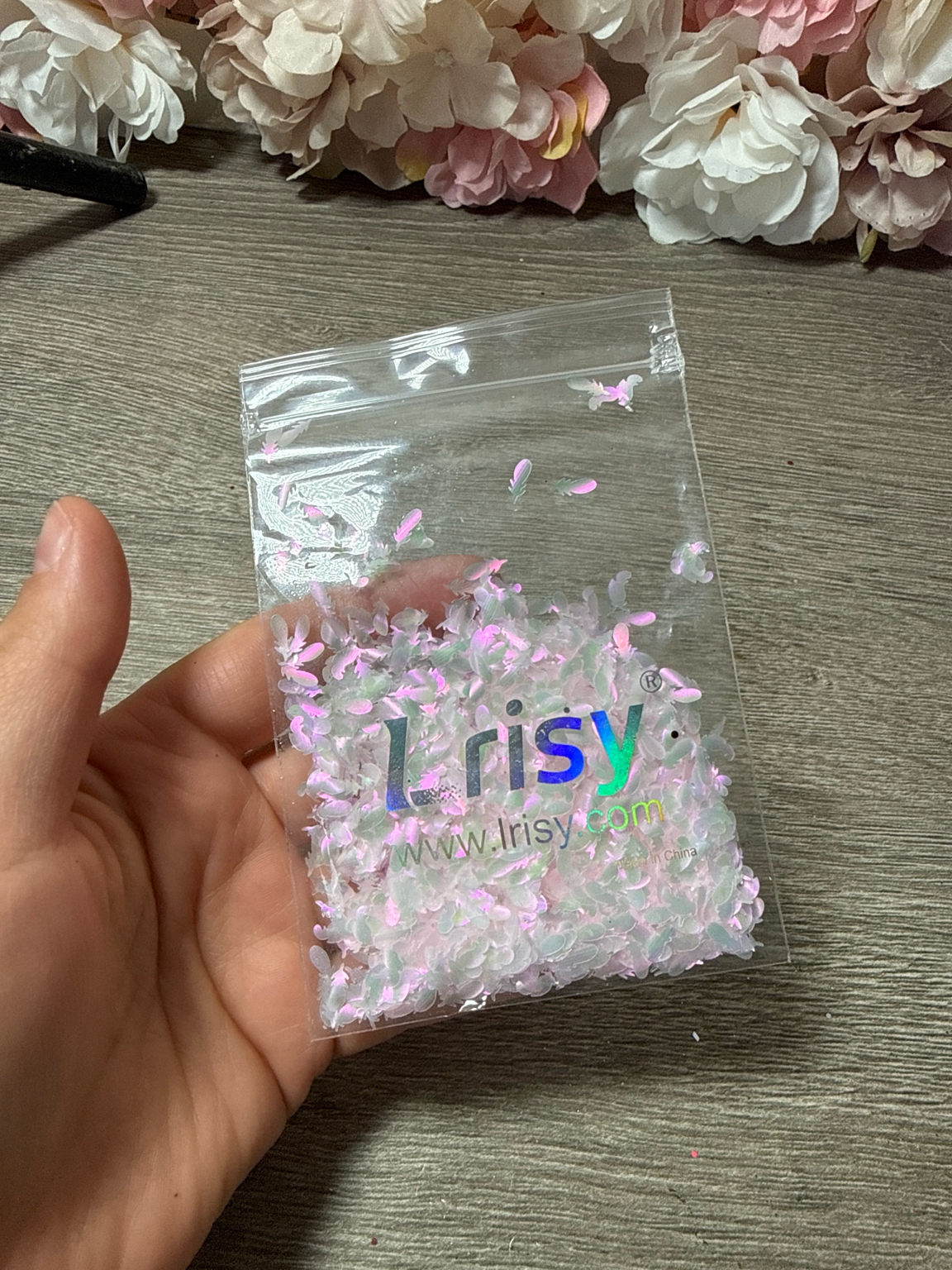 Lrisy Irisierende Feder-Pailletten