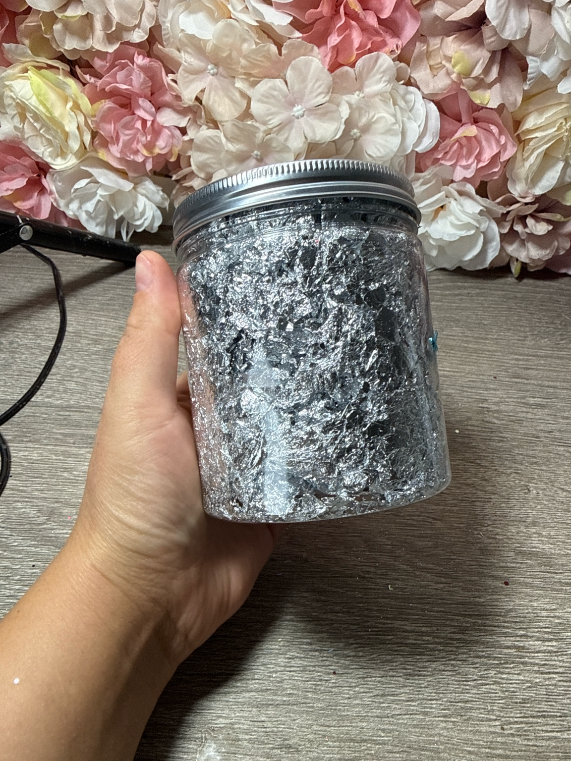 Riesendose hochwertige Silberflocken – neu