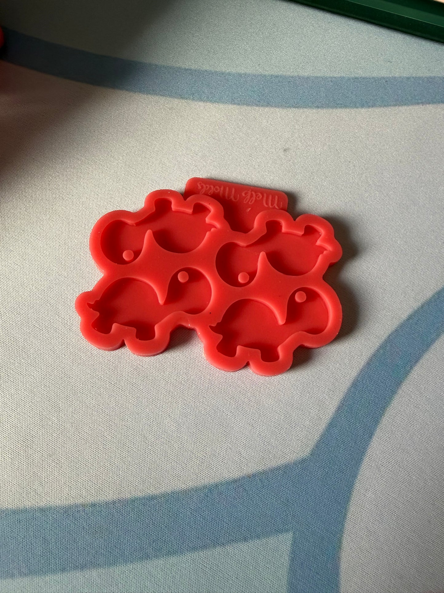 Melb Molds Schildkröten Schlüsselanhänger Silikonform – sehr guter Zustand