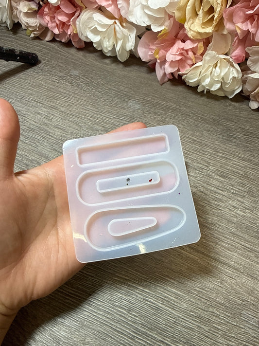 Haarspangen Silikonform, Stückpreis