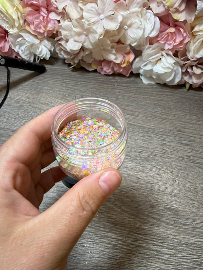Pastell Holo Glitter Mix – teilgefüllte Dose