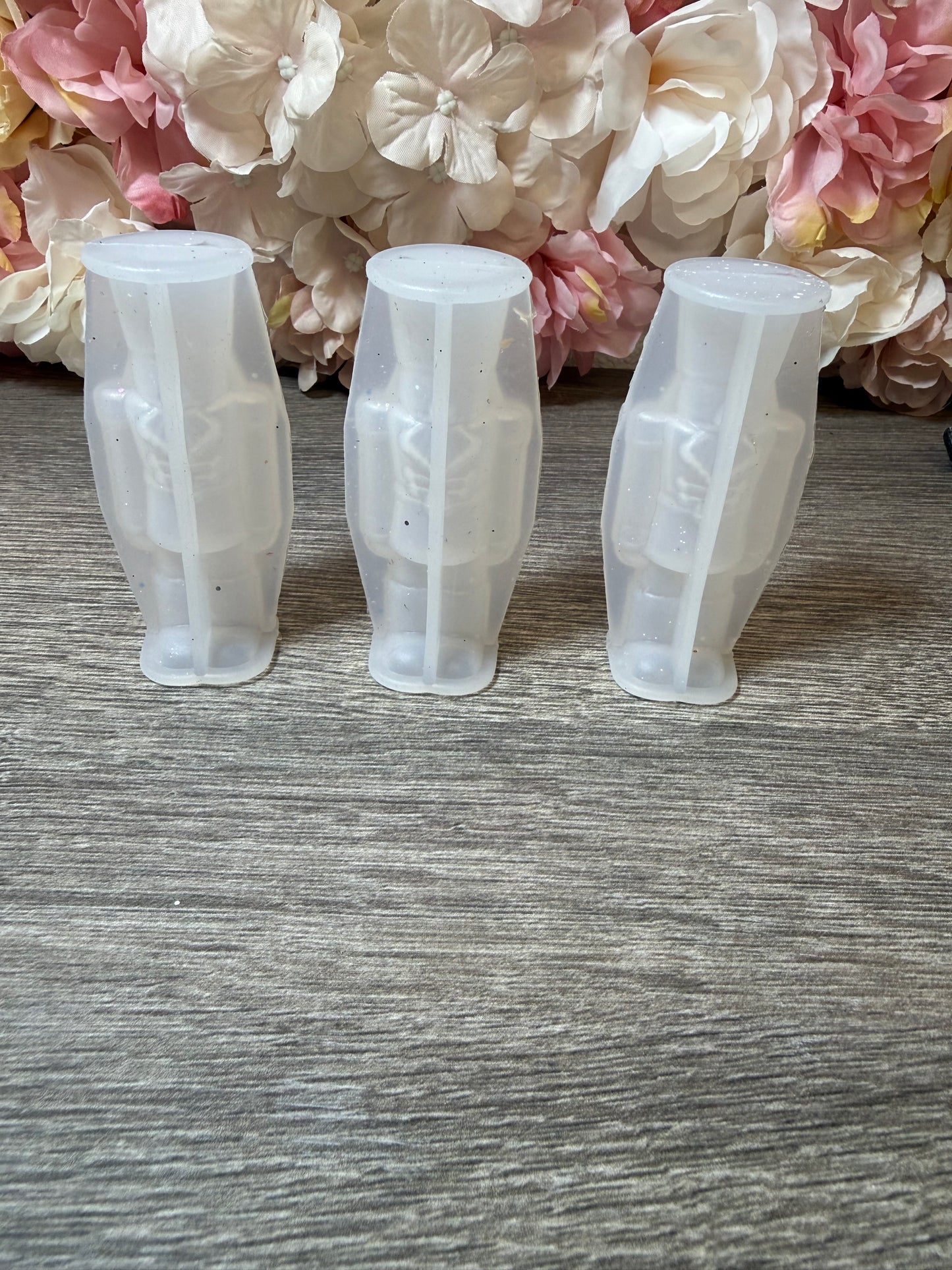 3er-Set Nussknacker Figur Silikonformen – neuwertig