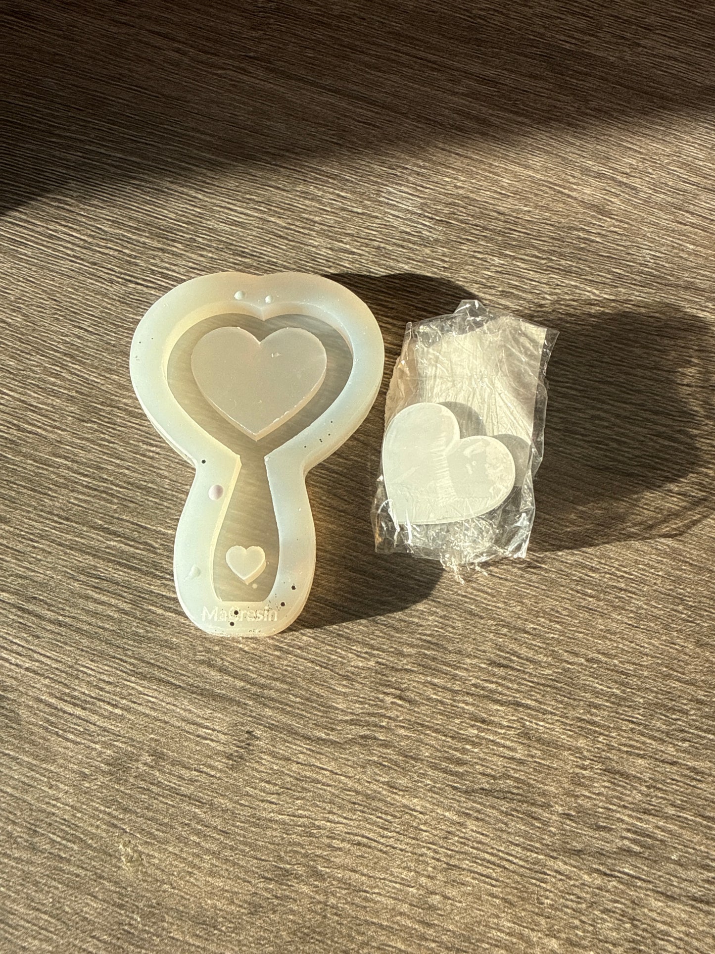 Macresin Mini Spiegel Herz inkls. 1 Spiegel, gebraucht