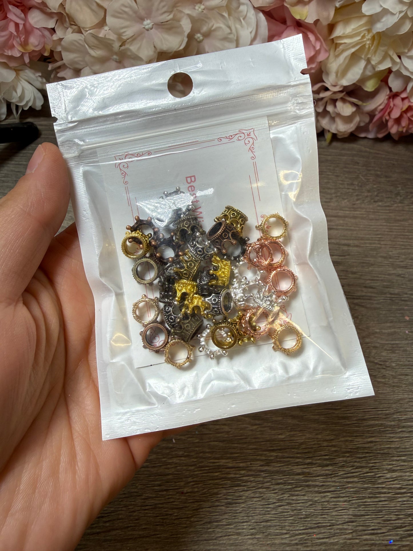 Mini Metall-Krönchen Mix – Deko für Resin & Figuren