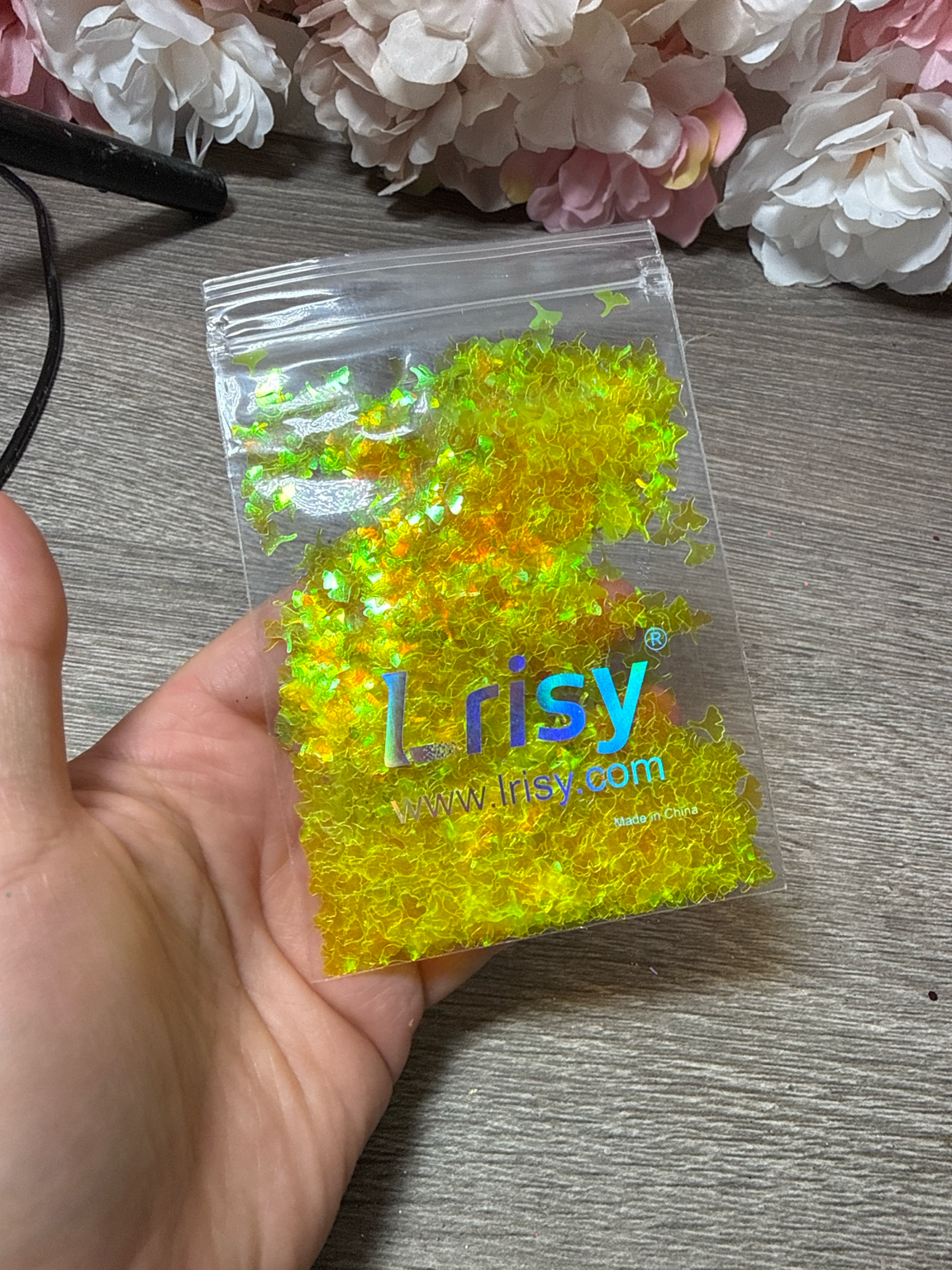 Lrisy Goldene Ginkgo-Pailletten