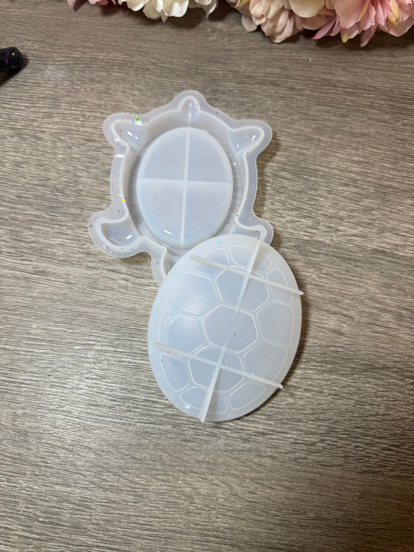 Silikonform Schildkrötendose mit Deckel – neuwertig