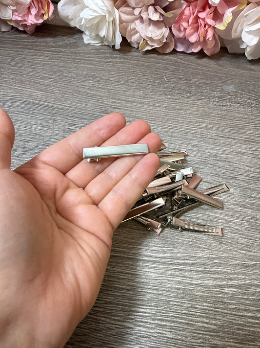Rohlinge für Haarspangen (Stab, kürzer) Silber Stückpreis