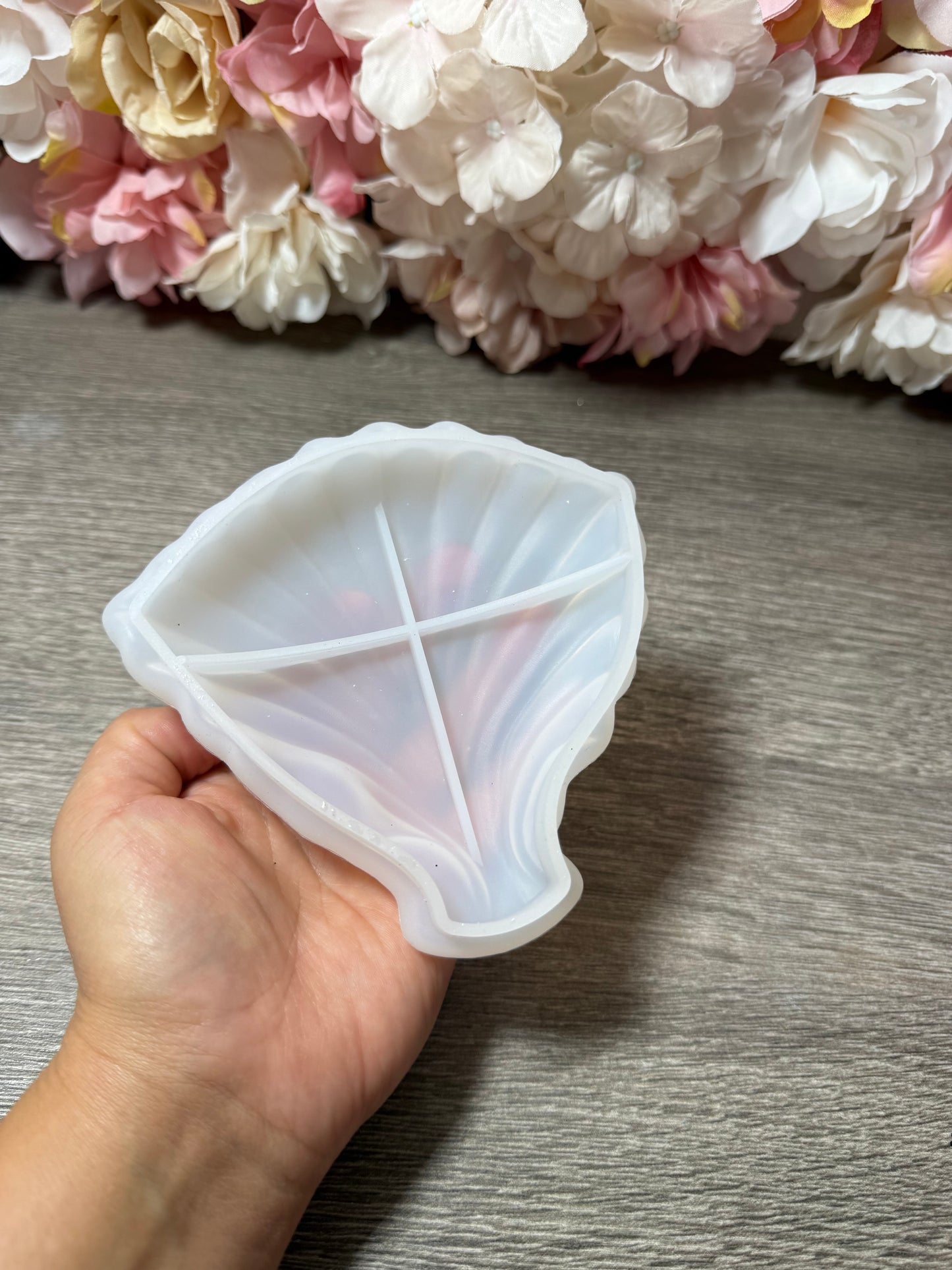Kleine Muschelschale Silikonform – neu & unbenutzt