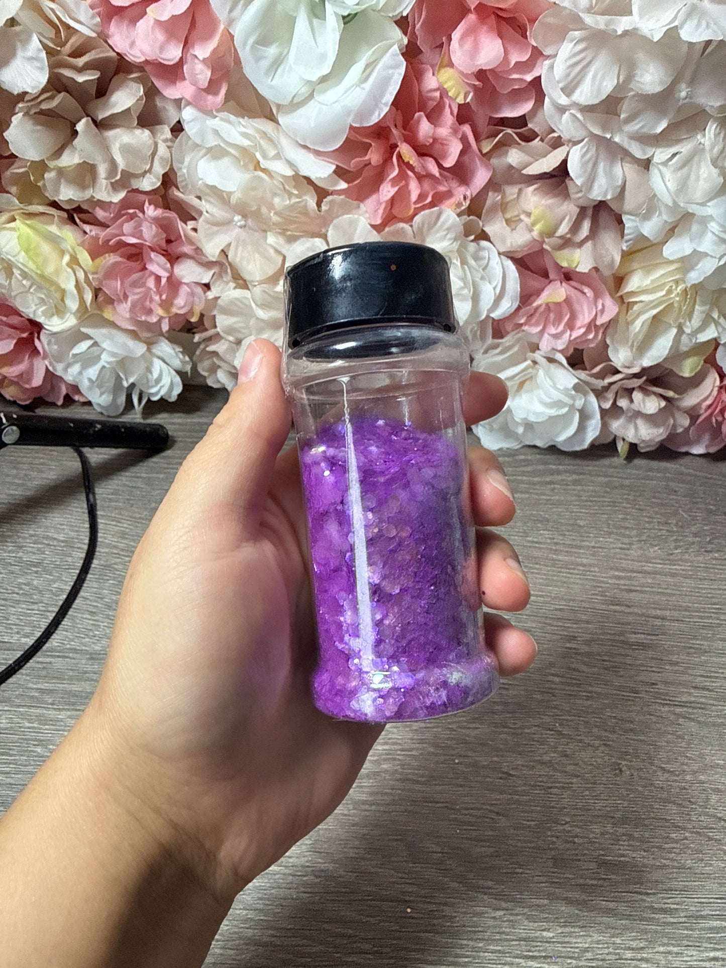 Glitzerflakes Lila – ca. 1/4 benutzt