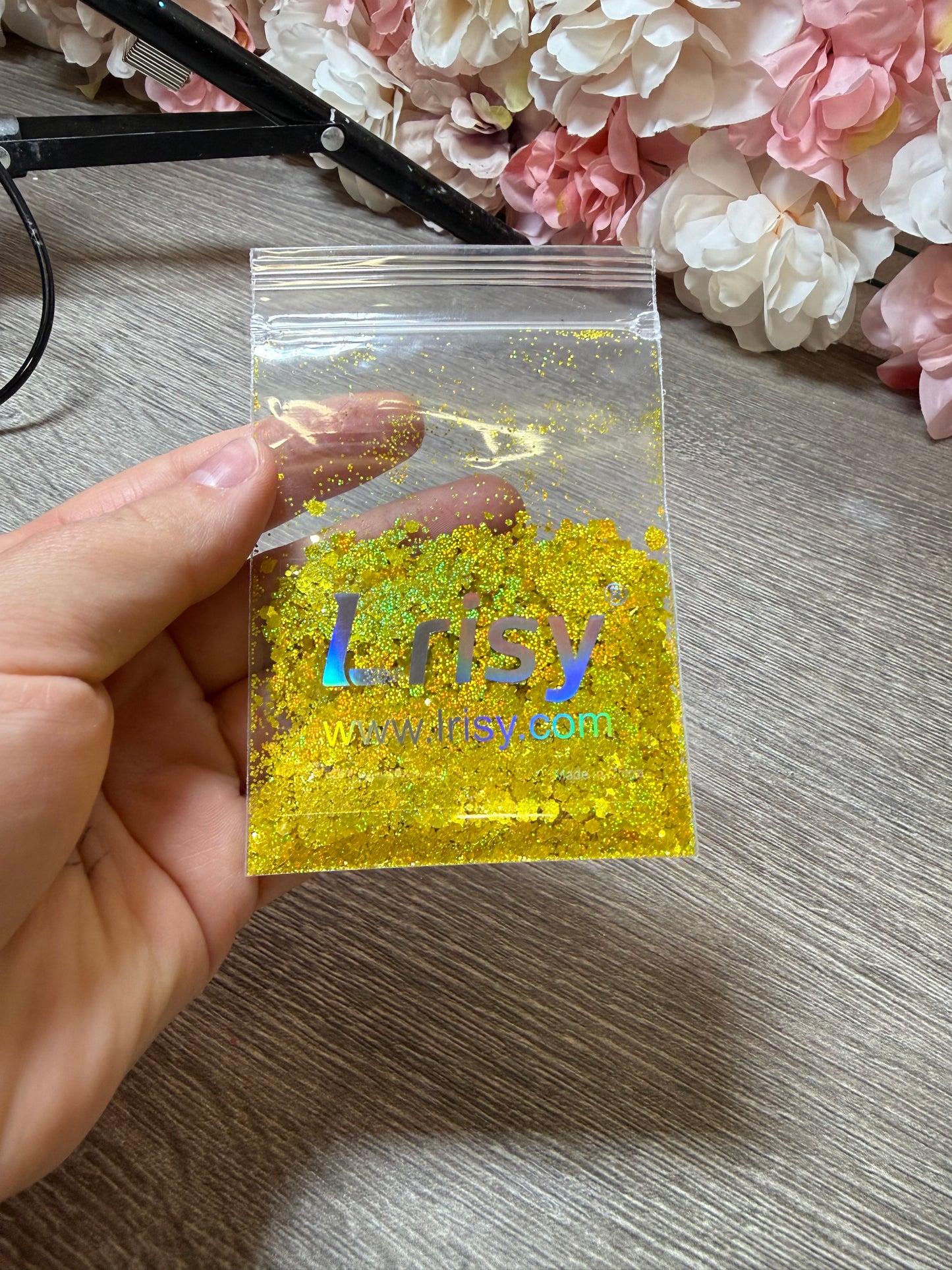 Lrisy Holographic Glitter Gelb/Gold – ca. 5–6 g – neu