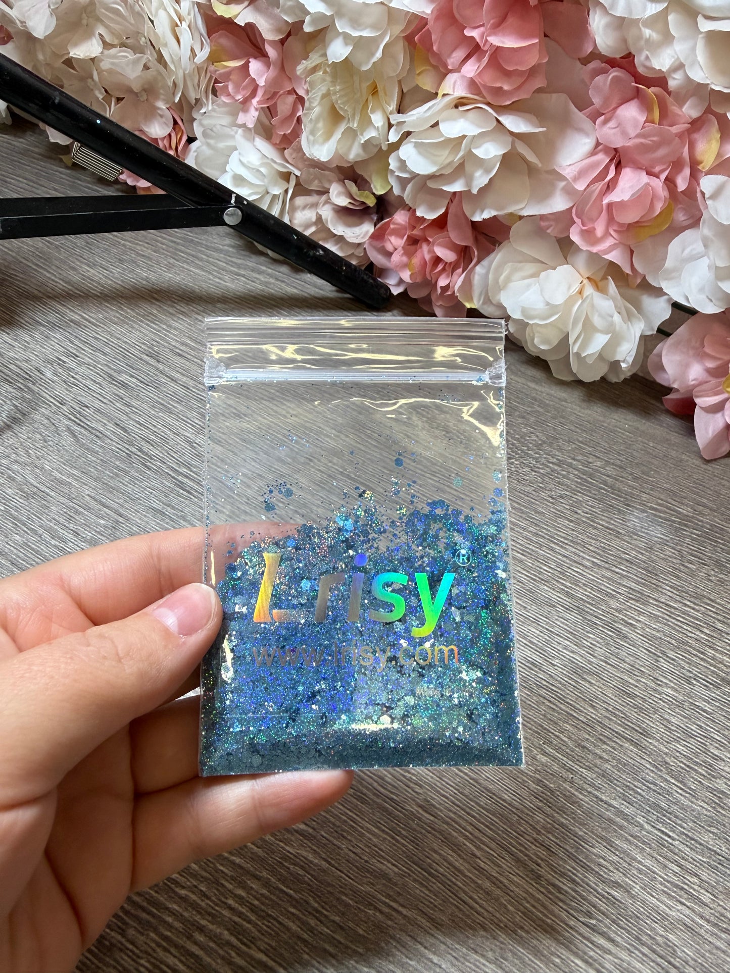 Lrisy Holographic Glitter Blau – Mix – ca. 5–6 g – neu