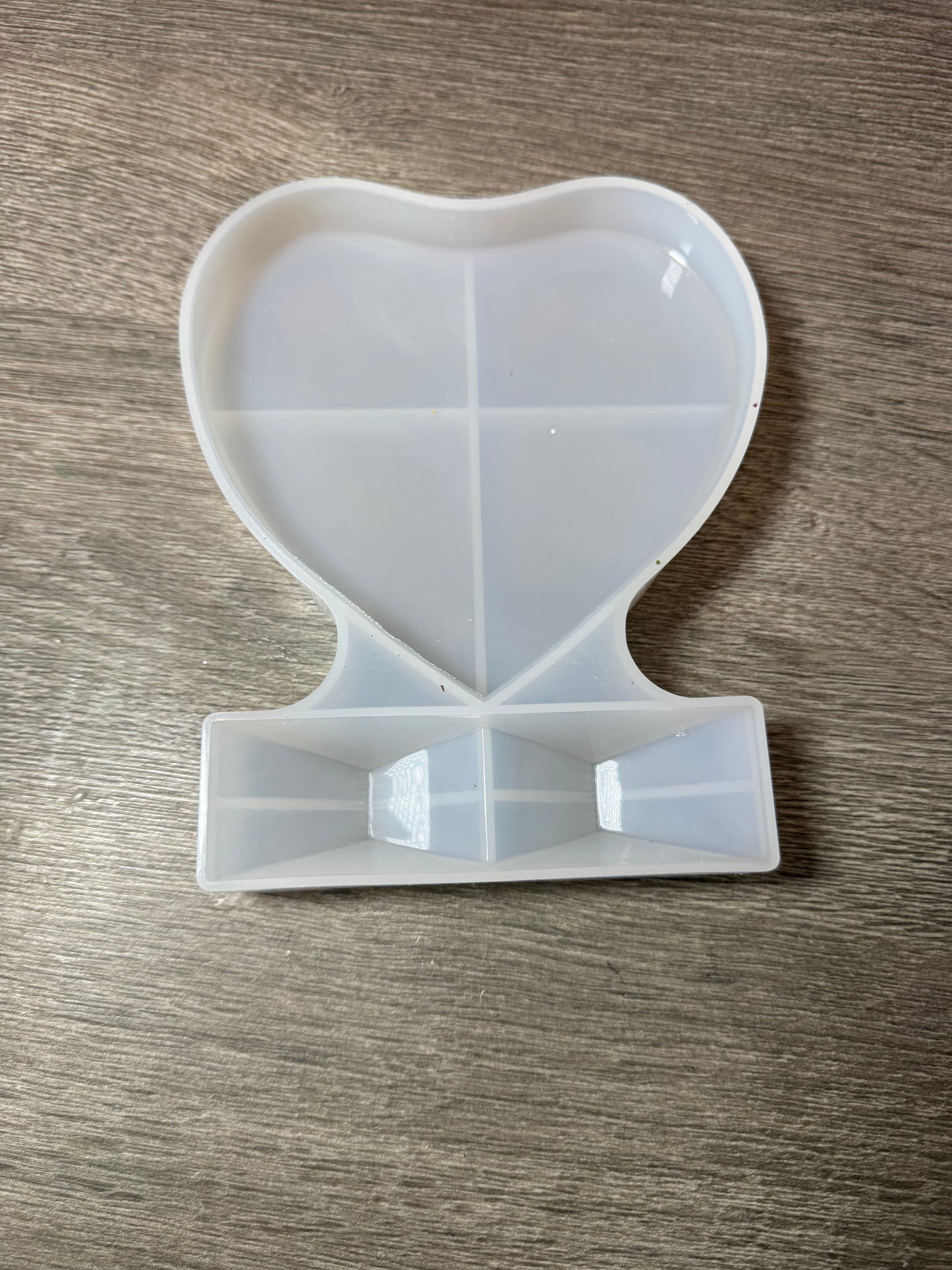 Erinnerungsherz Silikonform mit Standfuß – sehr guter Zustand