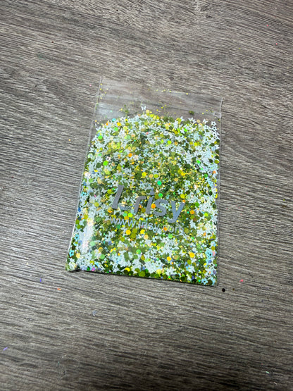 Lrisy Blumen & Schmetterlinge Glitter Mix – neu