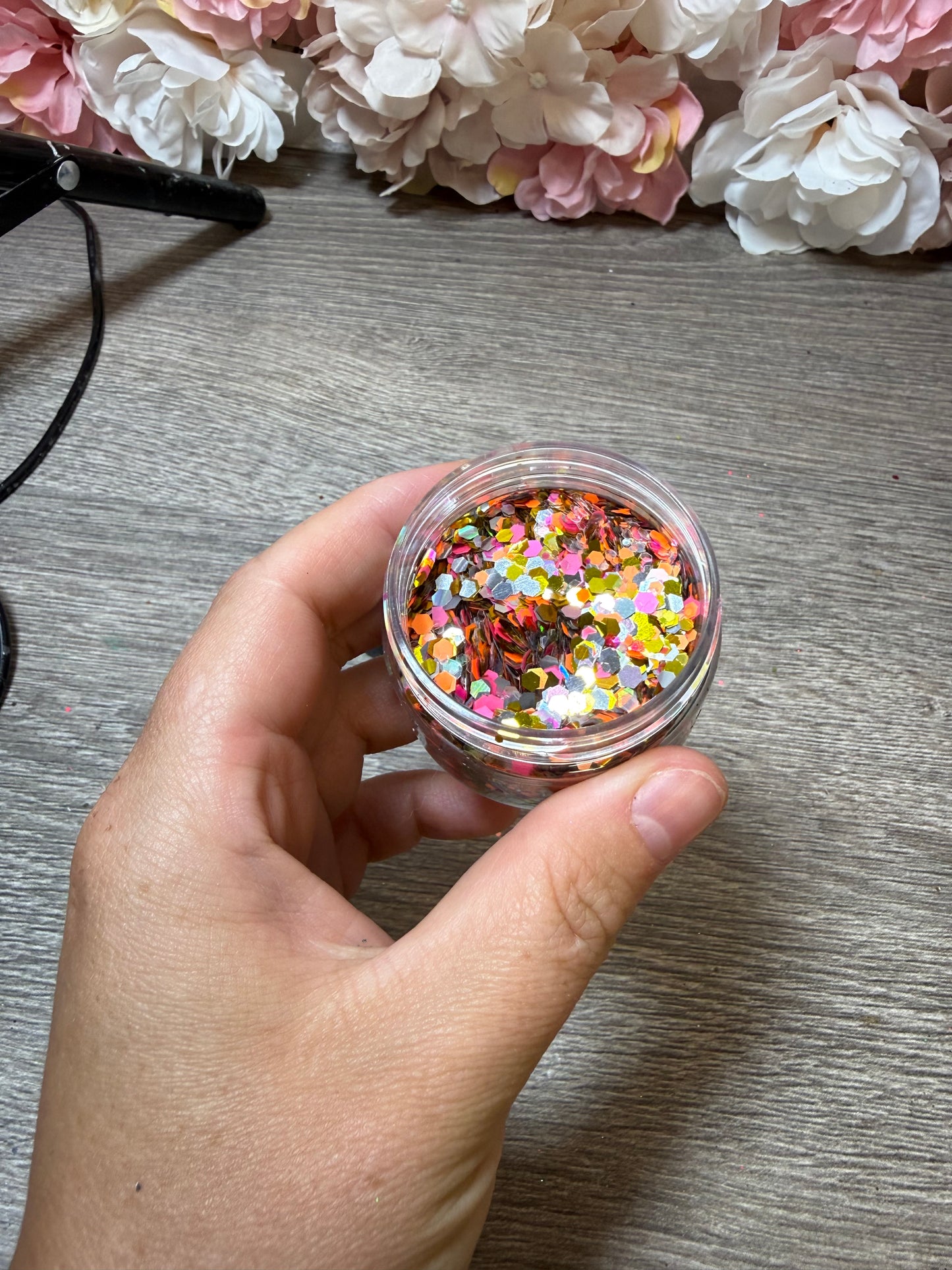 Chunky Glitter Neon Sunset Mix – gut gefüllte Dose