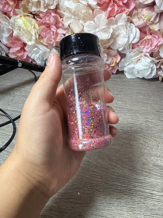 Chunky Glitter Rosa – ca. 2/3 benutzt
