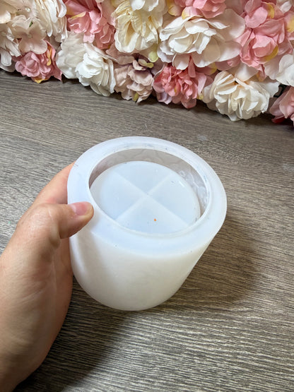 Blumentopf mit Blumenmuster Silikonform neuwertig