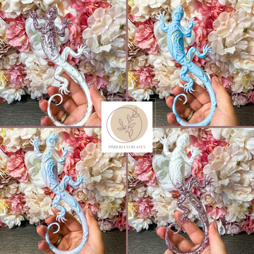 Figur Gekko in verschiedenen Designs