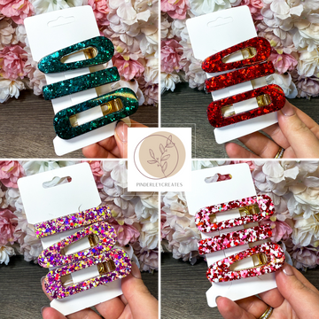 3-teilige Haarspangensets in verschiedenen Designs