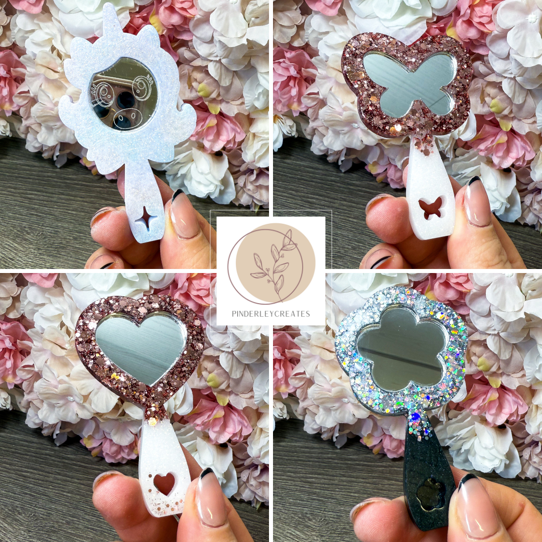 Mini Handspiegel in verschiedenen Designs